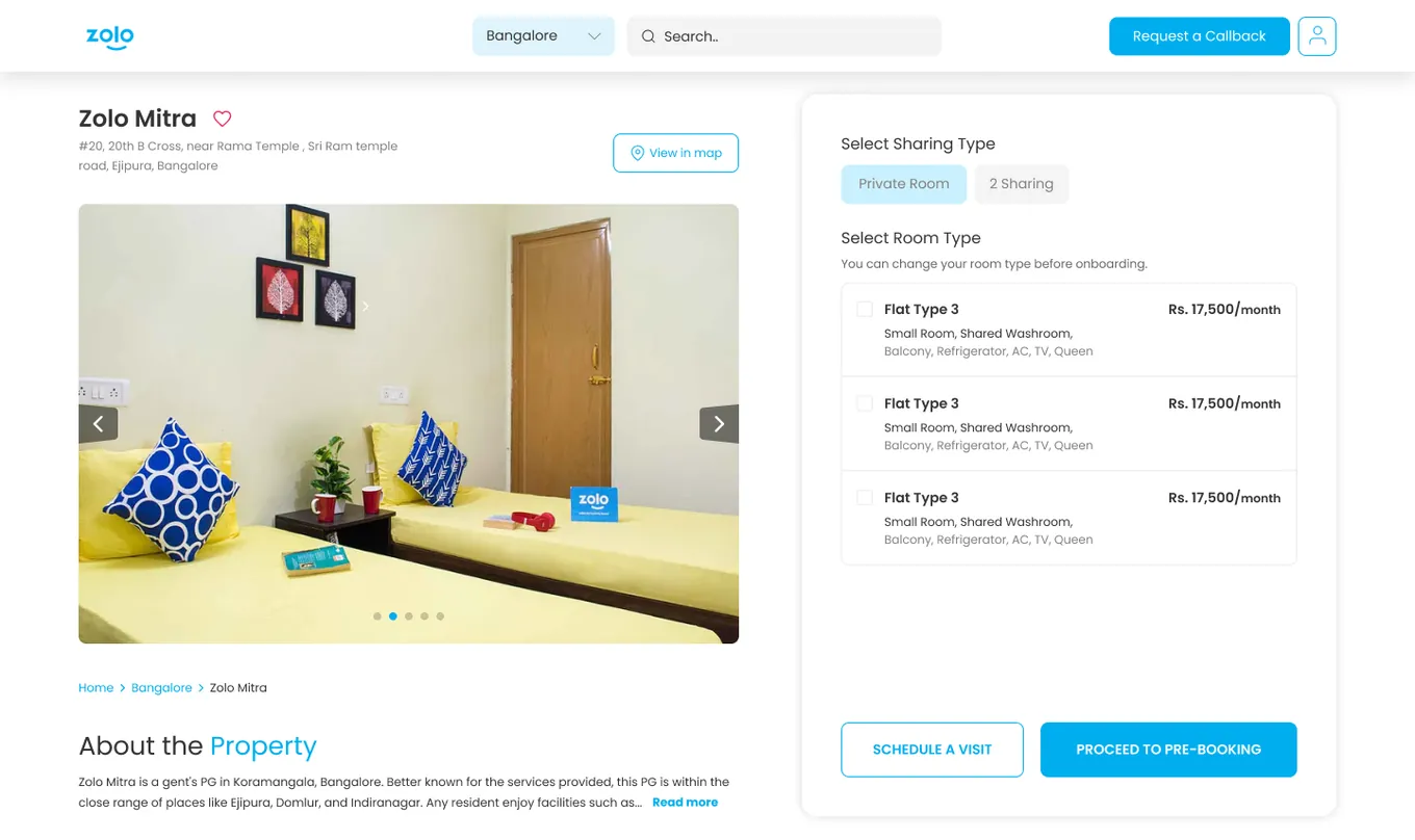 1 · Room selection