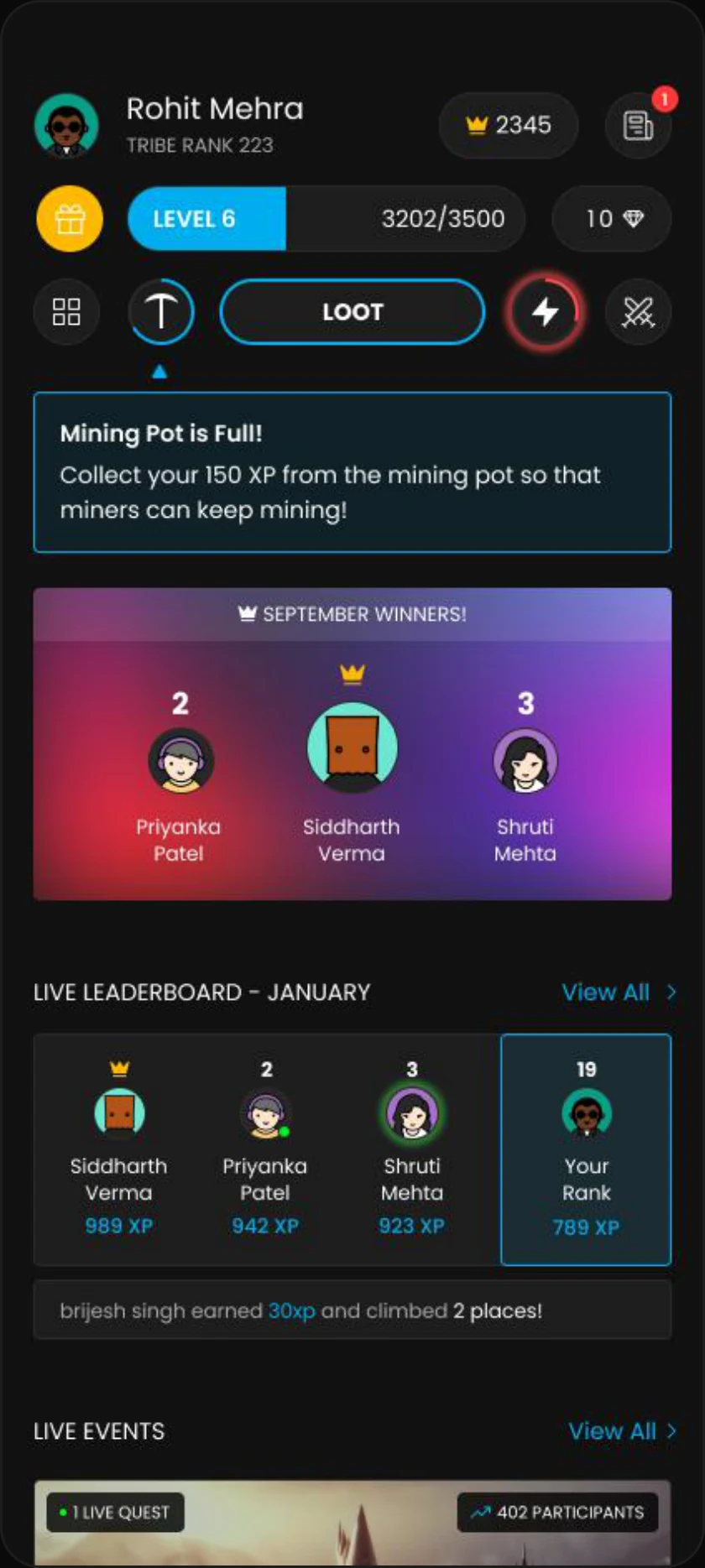 Mining Full Alert